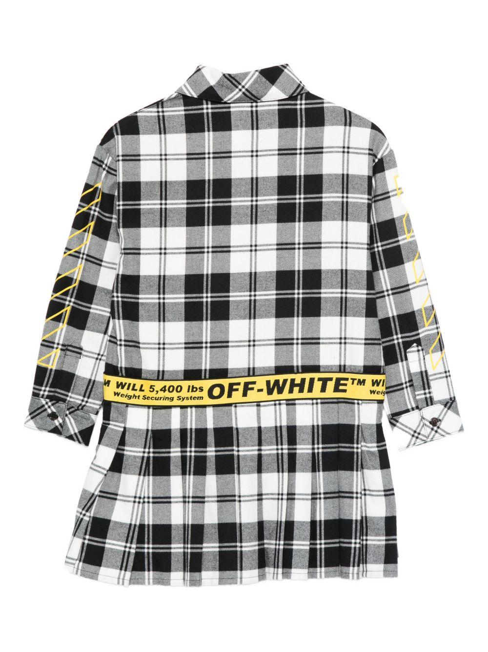Abito per bambina Off-White Kids modello camicia a quadri